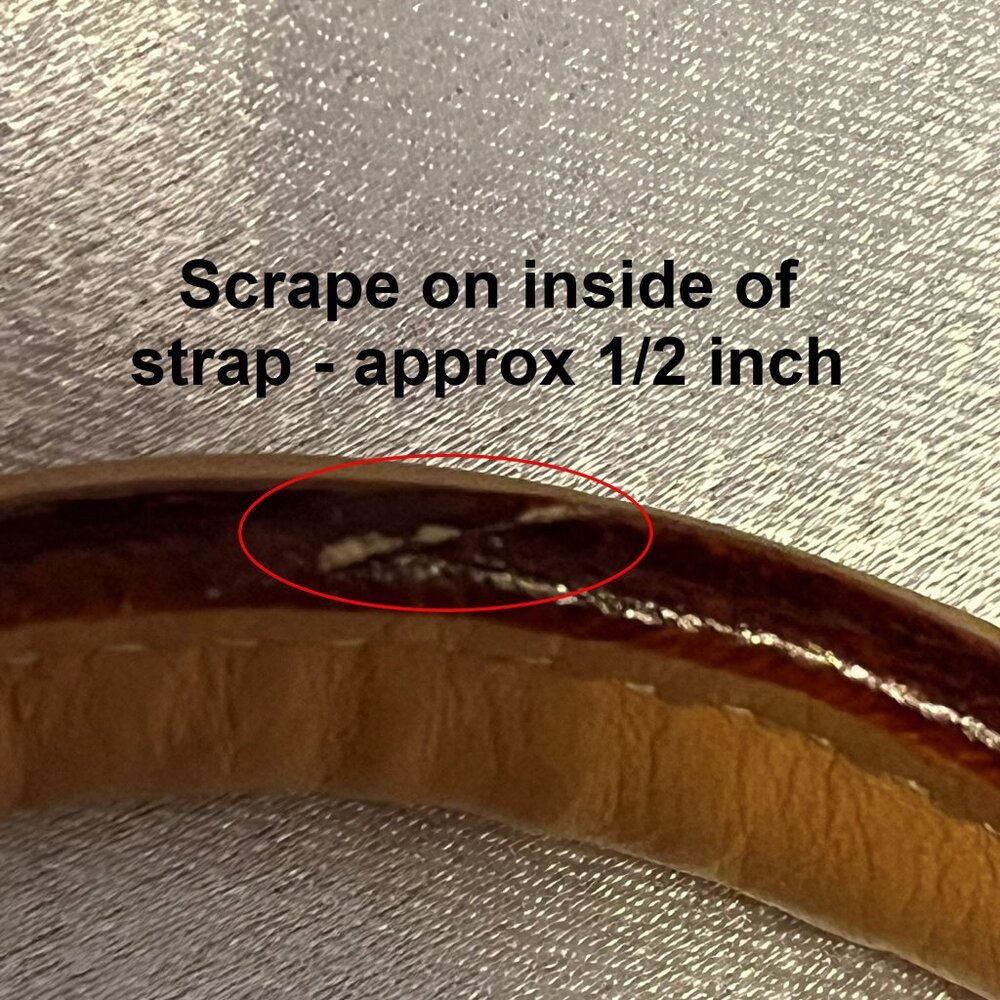 Dooney & Bourke Signature Buckle Satchel – Grey/White with Natural Trim - Picture 13 of 16